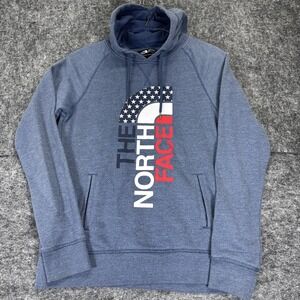 The North Face Women's Americana Patriotic‎ Hoodie Pullover Red White Blue SizeM